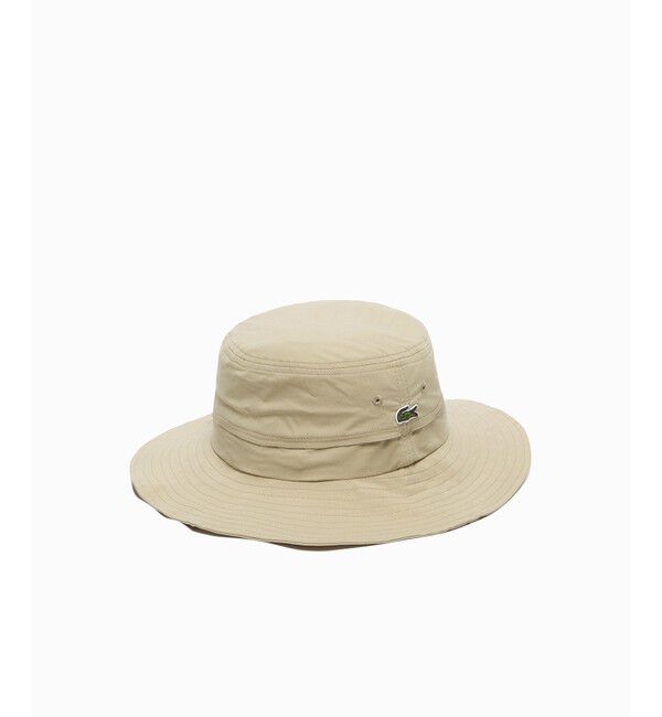 LACOSTE「ワンポイント撥水サファリハット」|ハット|