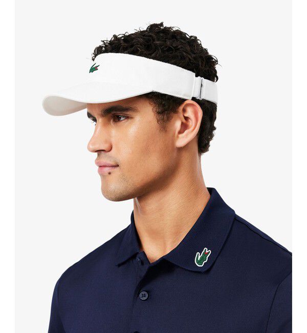 LACOSTE「ダイヤタフタスポーツバイザー」|その他|ホワイト
