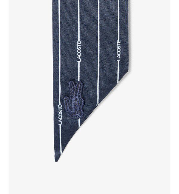 LACOSTE「サテンナロースカーフ」|バンダナ・スカーフ|