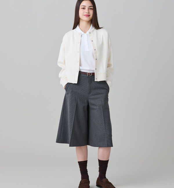 LACOSTE「ショート丈ダブルフェイスカーディガン」|カーディガン|