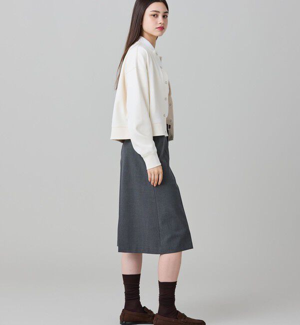 LACOSTE「ショート丈ダブルフェイスカーディガン」|カーディガン|