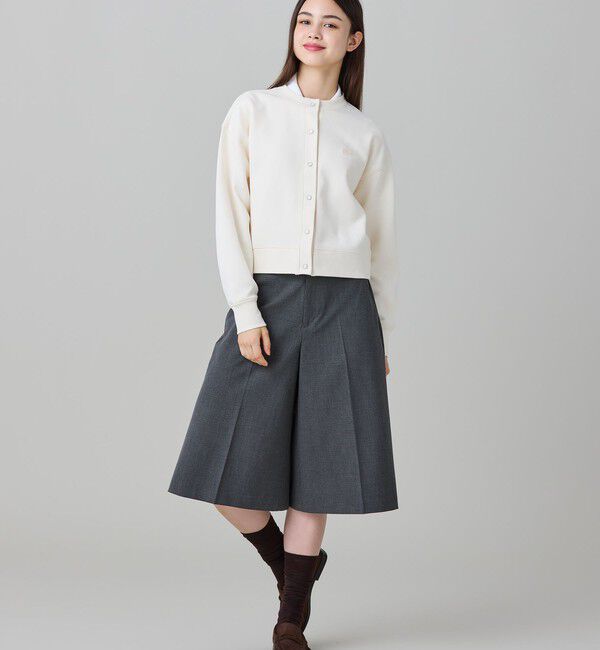 LACOSTE「ショート丈ダブルフェイスカーディガン」|カーディガン|