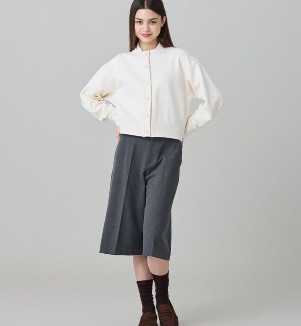LACOSTE「ショート丈ダブルフェイスカーディガン」|カーディガン|