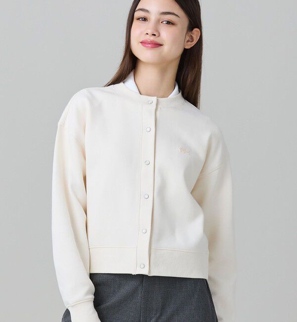 LACOSTE「ショート丈ダブルフェイスカーディガン」|カーディガン|