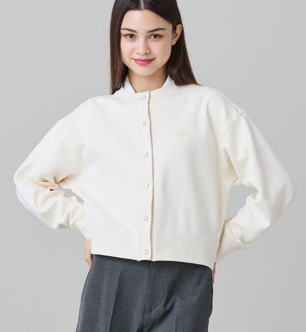 LACOSTE「ショート丈ダブルフェイスカーディガン」|カーディガン|