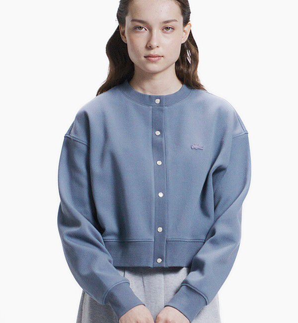 LACOSTE「ショート丈ダブルフェイスカーディガン」|カーディガン|