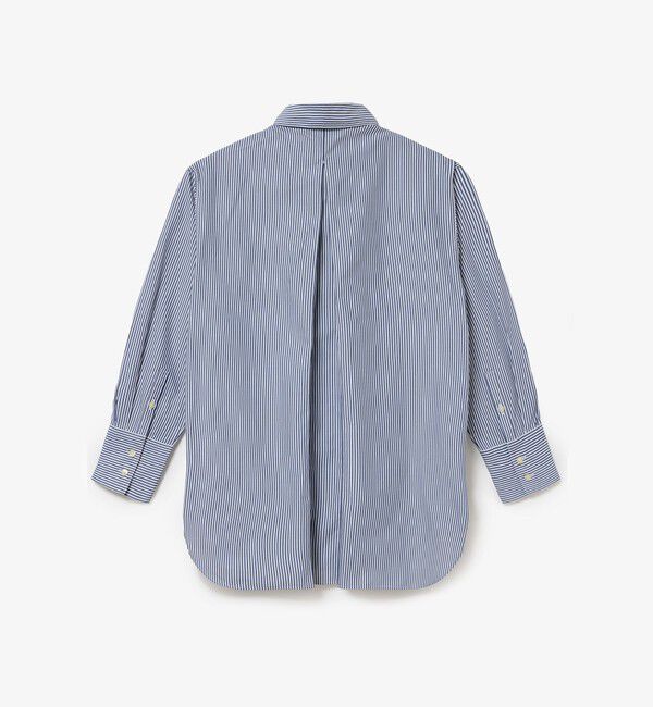 LACOSTE「オーバーサイズ ストライプロングシャツ」|シャツ・ブラウス|