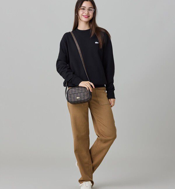 LACOSTE「ザ ブレンド シーズナル モノグラム横型ショルダーバッグ」|ショルダー・メッセンジャー|