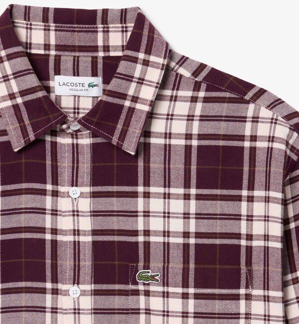 LACOSTE「ビッグチェックフランネルシャツ」|シャツ・ブラウス|