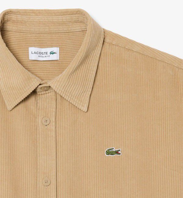 LACOSTE「太畝コーデュロイシャツ」|シャツ・ブラウス|