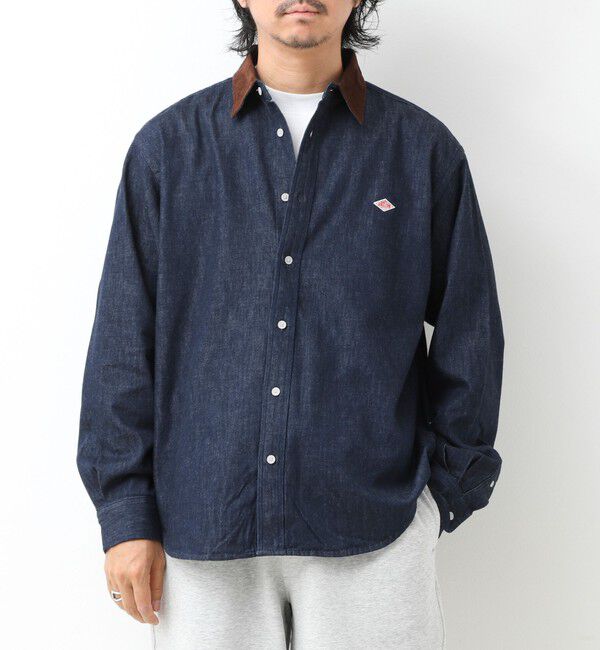 NOLLEY'S goodman「【DANTON/ダントン】LIGHT DENIM 切替（DT-B0478 SDM）」|シャツ・ブラウス|