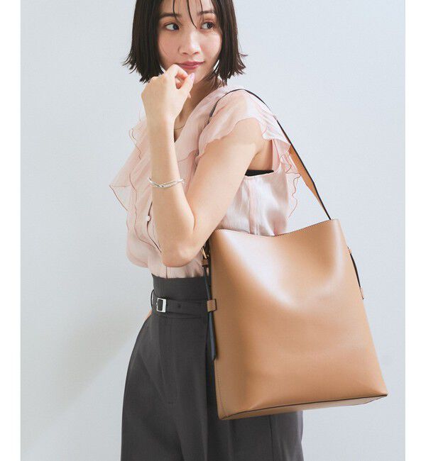 VIS「【A4収納】リバーシブルハンドルワンショルダーバッグ」|トートバッグ|