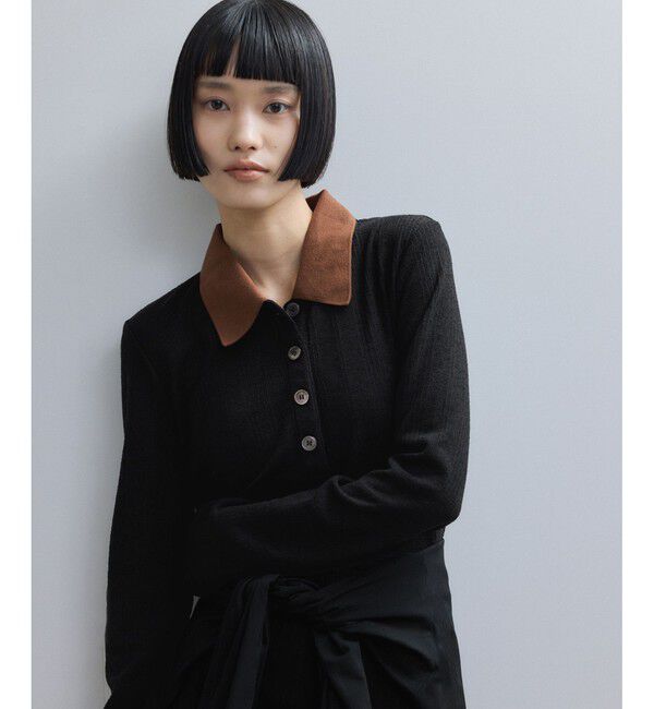 ADAM ET ROPE'「【WEB限定】ロングスリーブポロシャツ」|ポロシャツ|