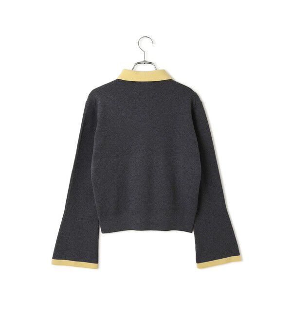 ADAM ET ROPE'「【WEB限定】・【定番】バイカラーポロニットプルオーバー」|ポロシャツ|