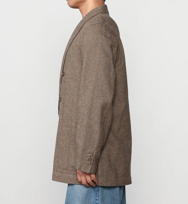  「CHEMISE D'ADAM | 〈別注〉SHIRT JACKET BROWN MEN」|テーラードジャケット|