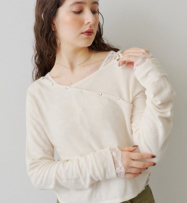  「スタッズデザイントップス」|Tシャツ・カットソー|