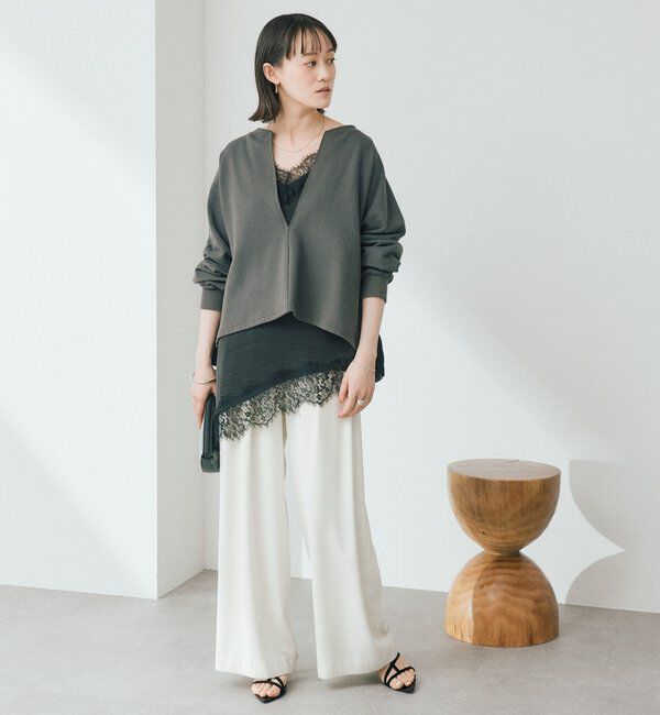  「【大人が着やすい】キーネックオーバースウェット」|Tシャツ・カットソー|