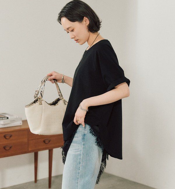  「【Yossshiiii企画/体型カバー】ヴィンテージ天竺ゴブソデTee」|Tシャツ・カットソー|