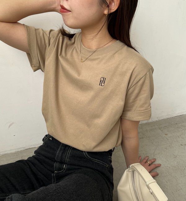  「【全8色/サイズ展開あり】LE'MAGE1ポイントTシャツ」|Tシャツ・カットソー|ベージュ