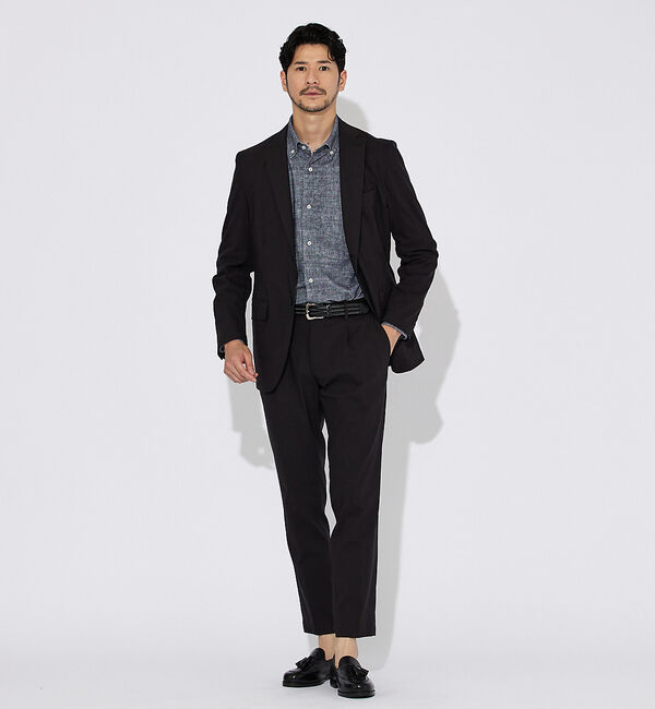 ABAHOUSE「【セットアップ対応/FLEX JACKET】スーパーストレッチ リネンブレンド」|テーラードジャケット|