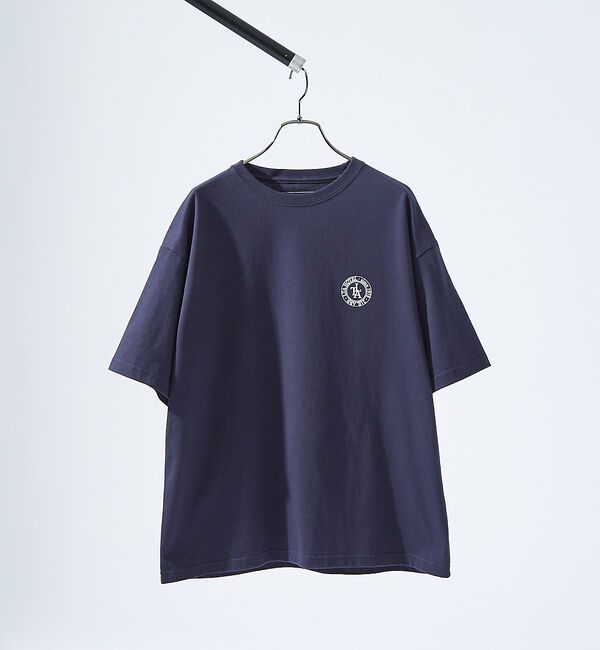 ABAHOUSE「バックプリント グラフィック 半袖Tシャツ/オーバーサイズ/LE TRIO AB」|Tシャツ・カットソー|