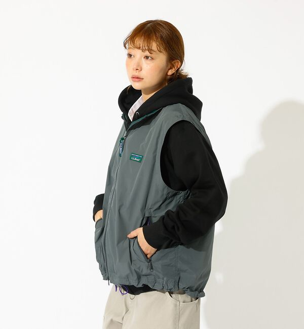 ABAHOUSE「【L.L.Bean / エルエルビーン】  Roxbury Vest／ロックスベ」|ブルゾン・スタジャン|チャコールグレー
