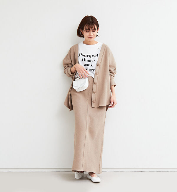 Rouge vif「【セットアップ対応】ワッフルロングスカート」|スカート|