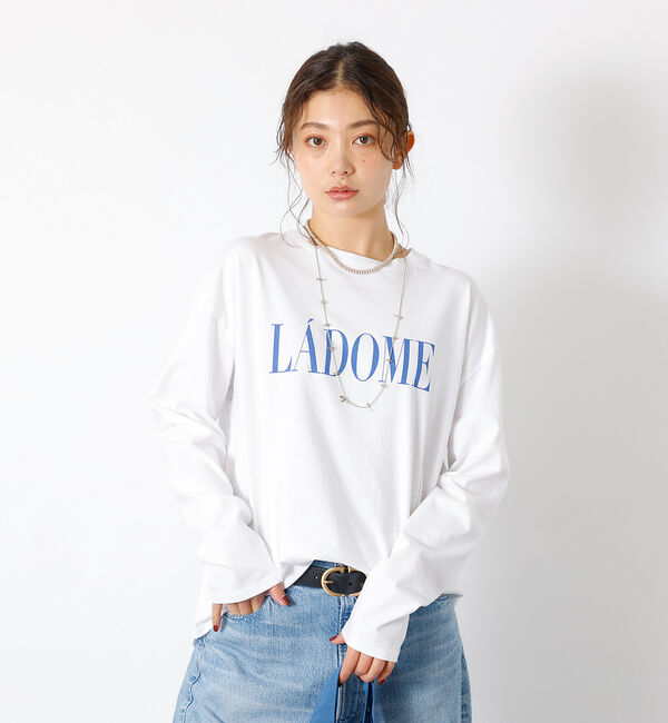 Rouge vif「別注【MICA&DEAL /マイカアンドディール】LADOME プリントロンT」|Tシャツ・カットソー|