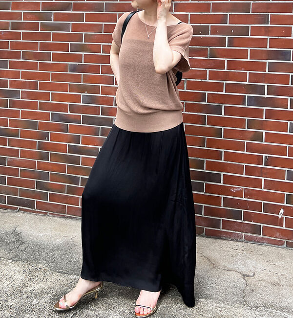 Rouge vif「【２点セット！】【一部店舗限定】マルチWAYニット&times;キャミワンピース SET」|ワンピース|ブラック