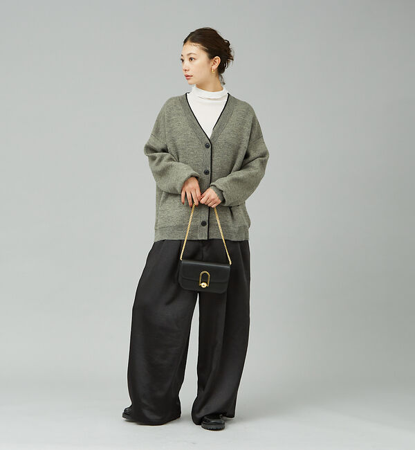 Rouge vif「バックロゴニットカーディガン」|カーディガン|