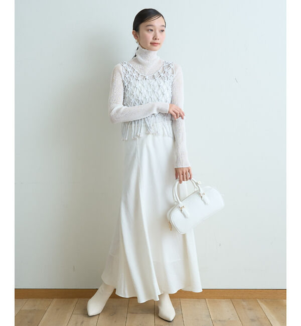 Rouge vif「【新色登場】切替マキシスカート」|スカート|