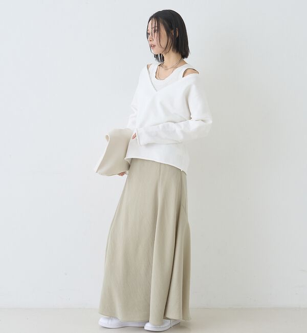 Rouge vif「【新色登場】切替マキシスカート」|スカート|