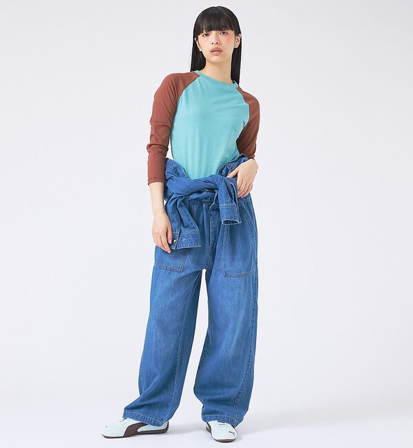 Rouge vif「【JOHNBULL/ジョンブル】ベースボールTEE/ラグランスリーブ【WEB限定」|Tシャツ・カットソー|