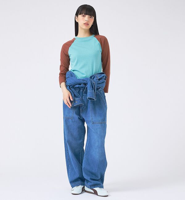 Rouge vif「【JOHNBULL/ジョンブル】ベースボールTEE/ラグランスリーブ【WEB限定」|Tシャツ・カットソー|