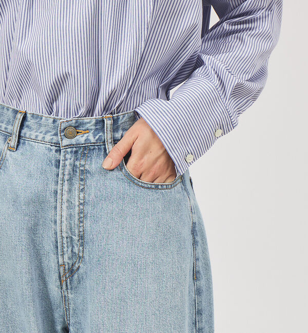 qualite「【e&times;qualite】ワイドデニム」|デニム|