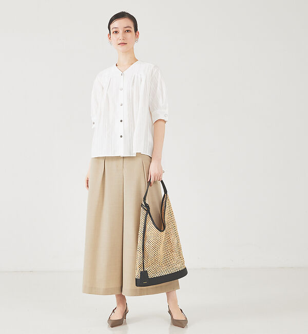 qualite「サイドボタンクロップドパンツ」|その他|
