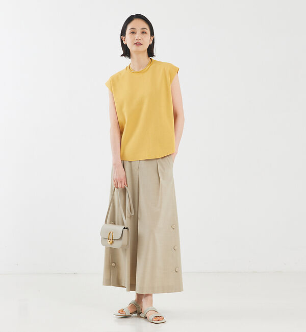 qualite「サイドボタンクロップドパンツ」|その他|