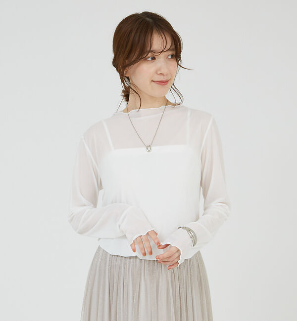 abahouse mavie「シアーメロウプルオーバー」|Tシャツ・カットソー|