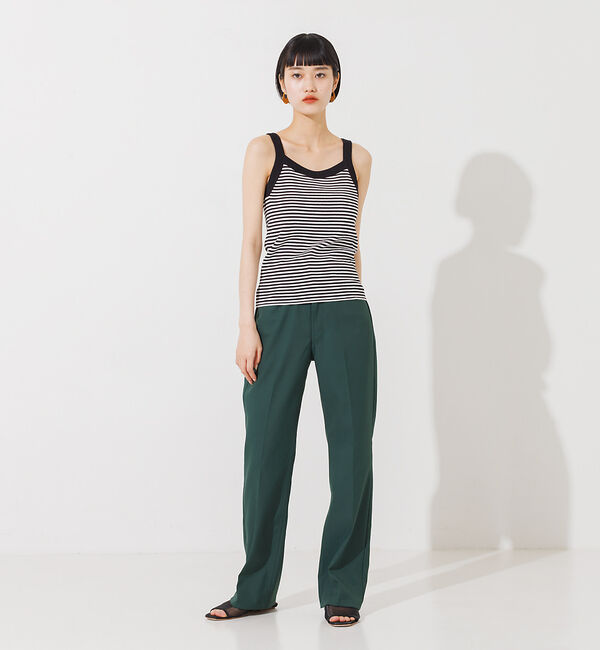 NOMINE「カップイン アメスリ ニット タンクトップ」|キャミソール|