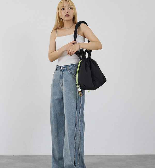 NOMINE「【cheek】puff kinchaku 2WAY tote 巾着 ショルダーバ」|ショルダー・メッセンジャー|