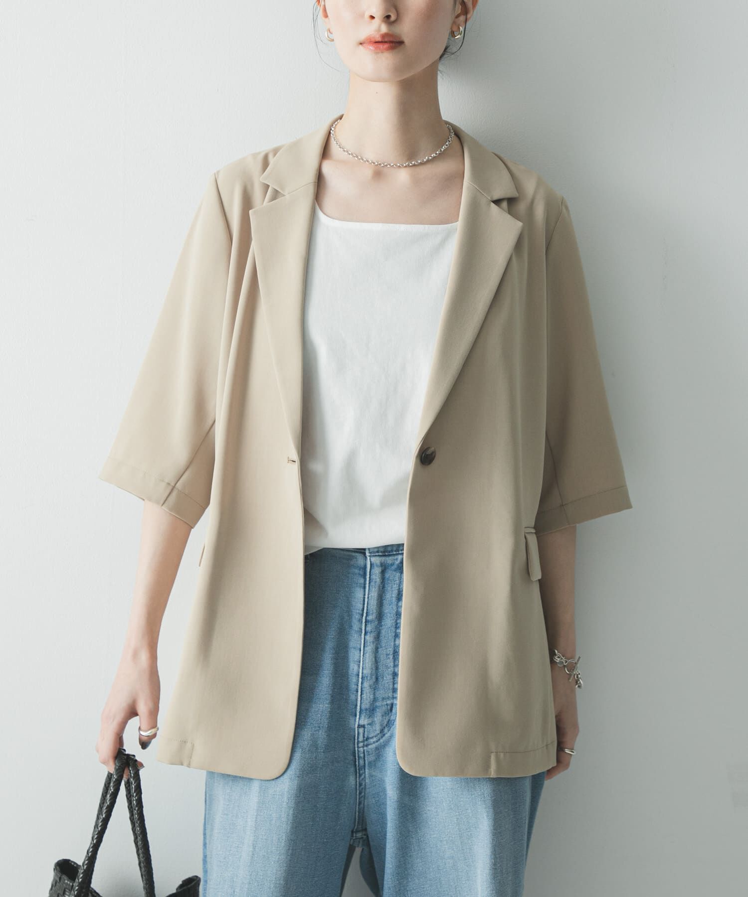 URBAN RESEARCH「『UR TECH DRYLUXE』ハーフスリーブジャケット」|その他|