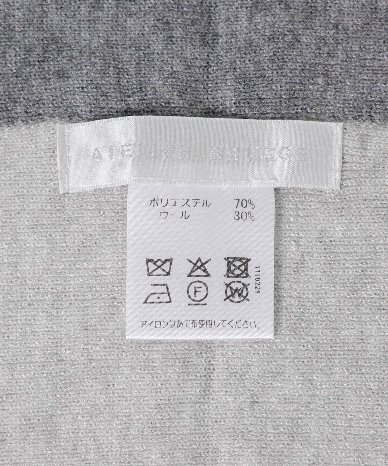 RODE SKO「atelier brugge　ニットバイカラーストール」|ストール|