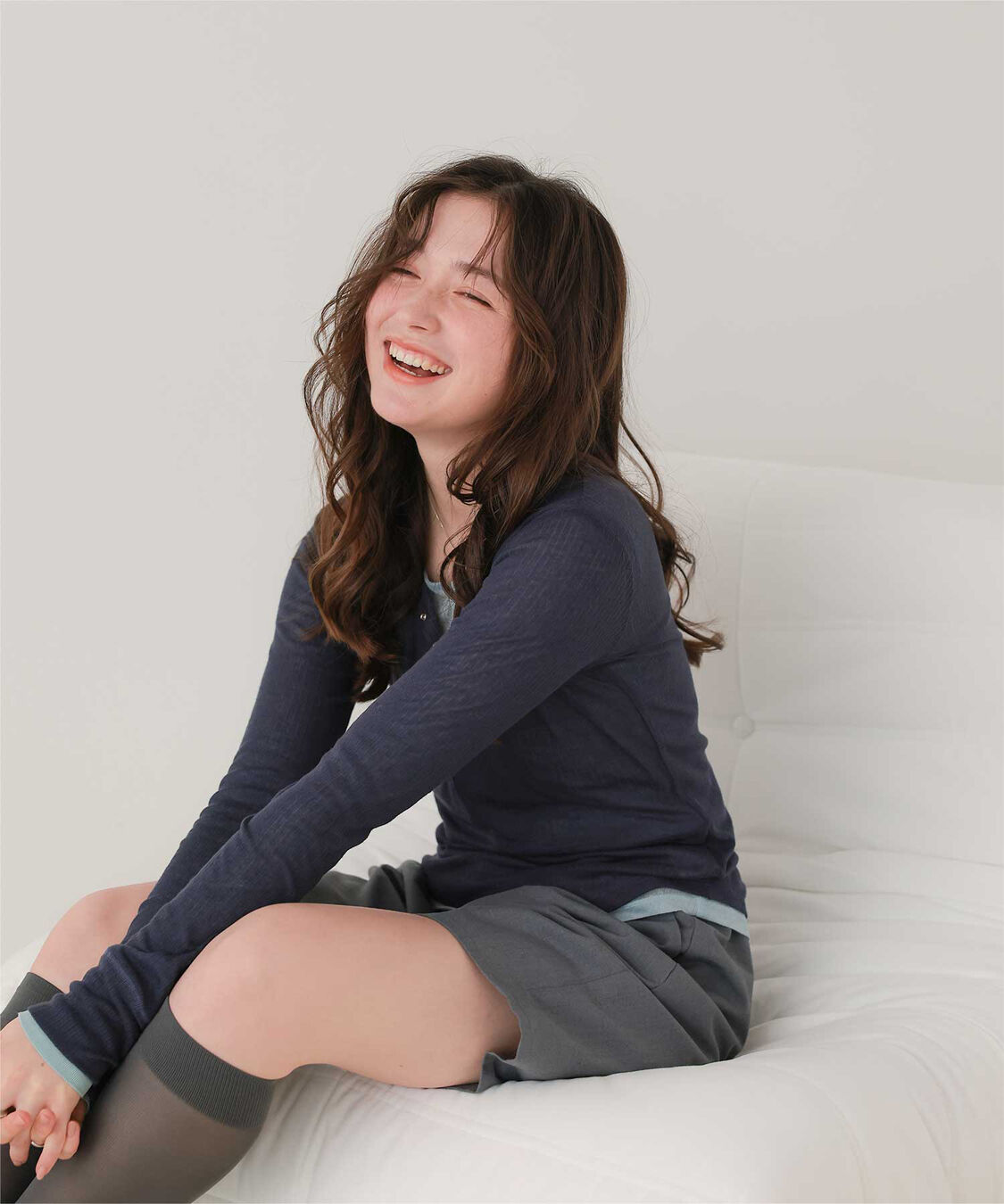 titivate「シアーテレコヘンリーネックトップス」|Tシャツ・カットソー|