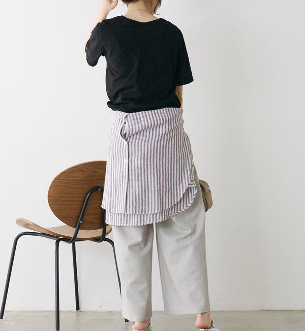  「シアーシンプルTシャツ」|プルオーバー|