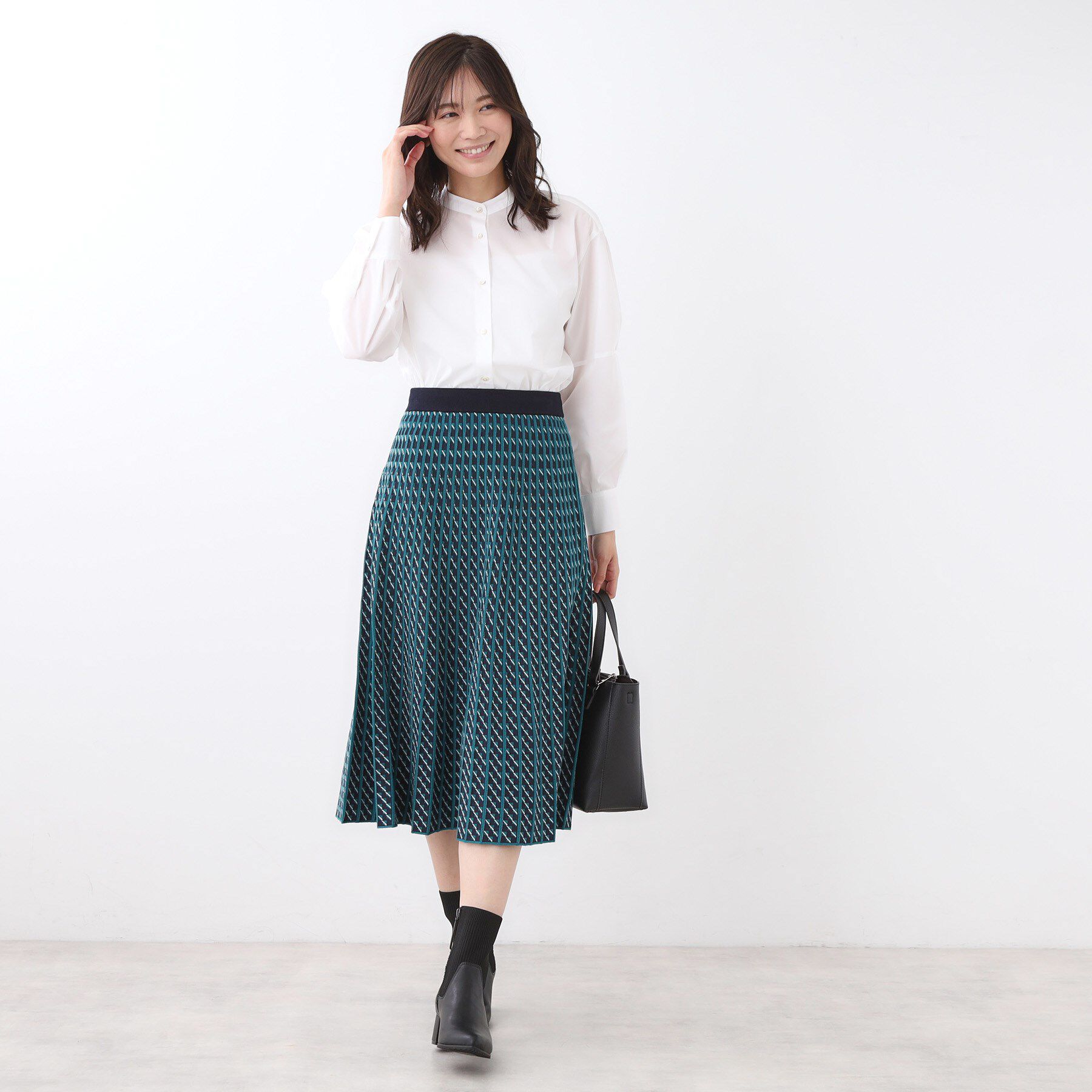 Reflect「【さらっと一枚で決まる／重ね着にもおすすめ◎】タックスリーブシャツブラウス」|シャツ・ブラウス|