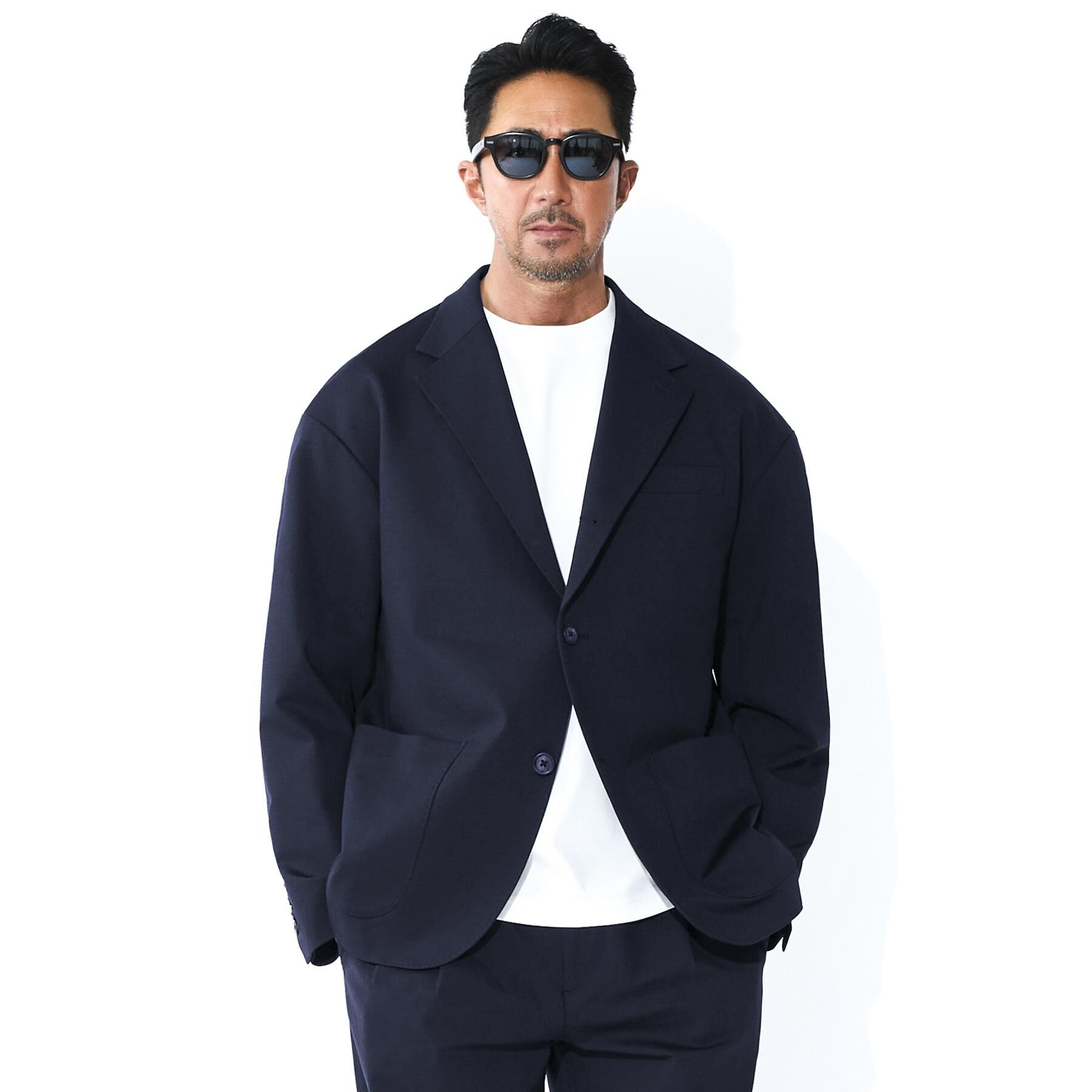 DRESSTERIOR「【干場義雅&times;MOVB&times;DRESSTERIOR】トリプルコラボ DUPLEX COTTON コンフォー」|テーラードジャケット|ネイビー(094)
