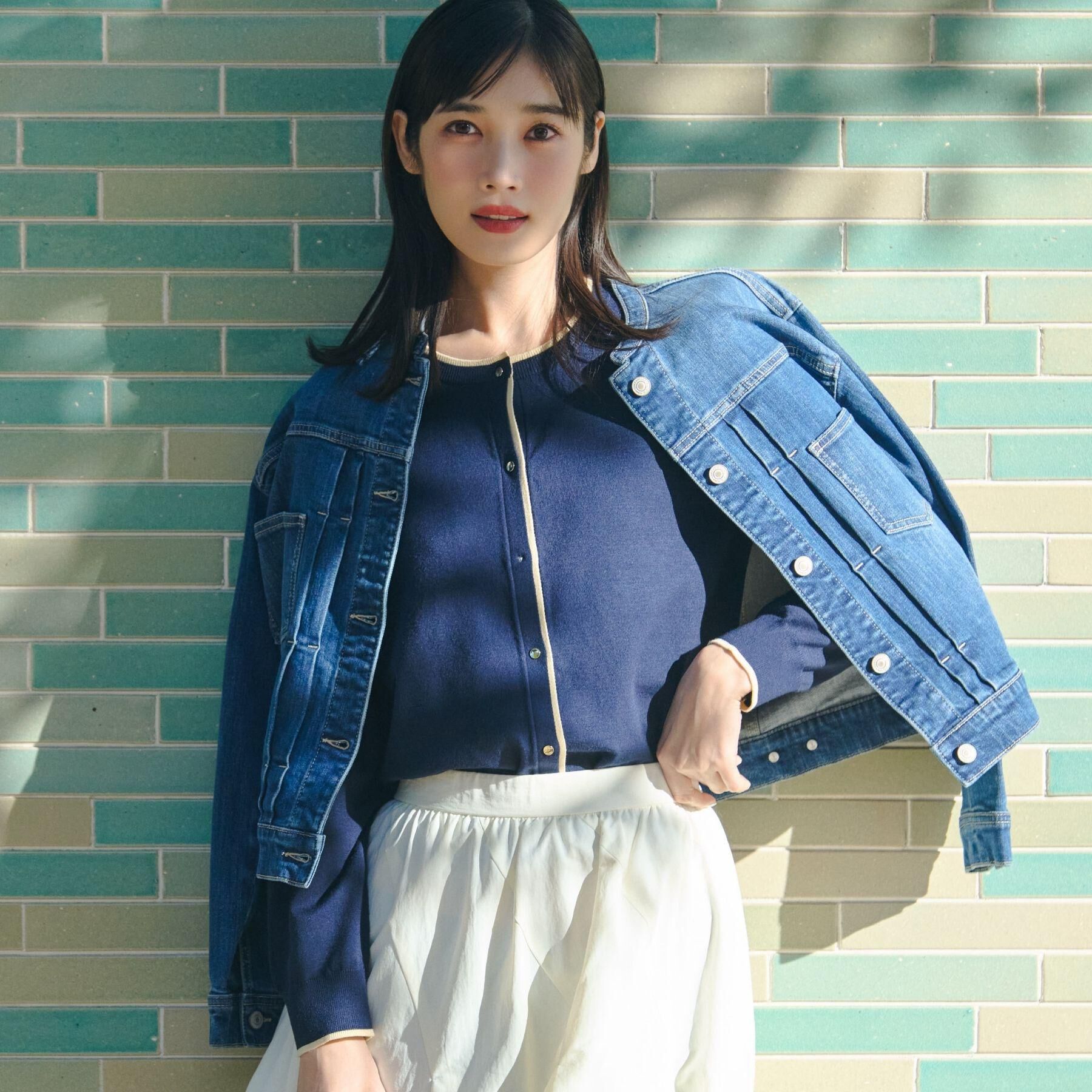 grove「着心地軽やか、動きやすいストレッチデニムジャケット」|デニムジャケット|