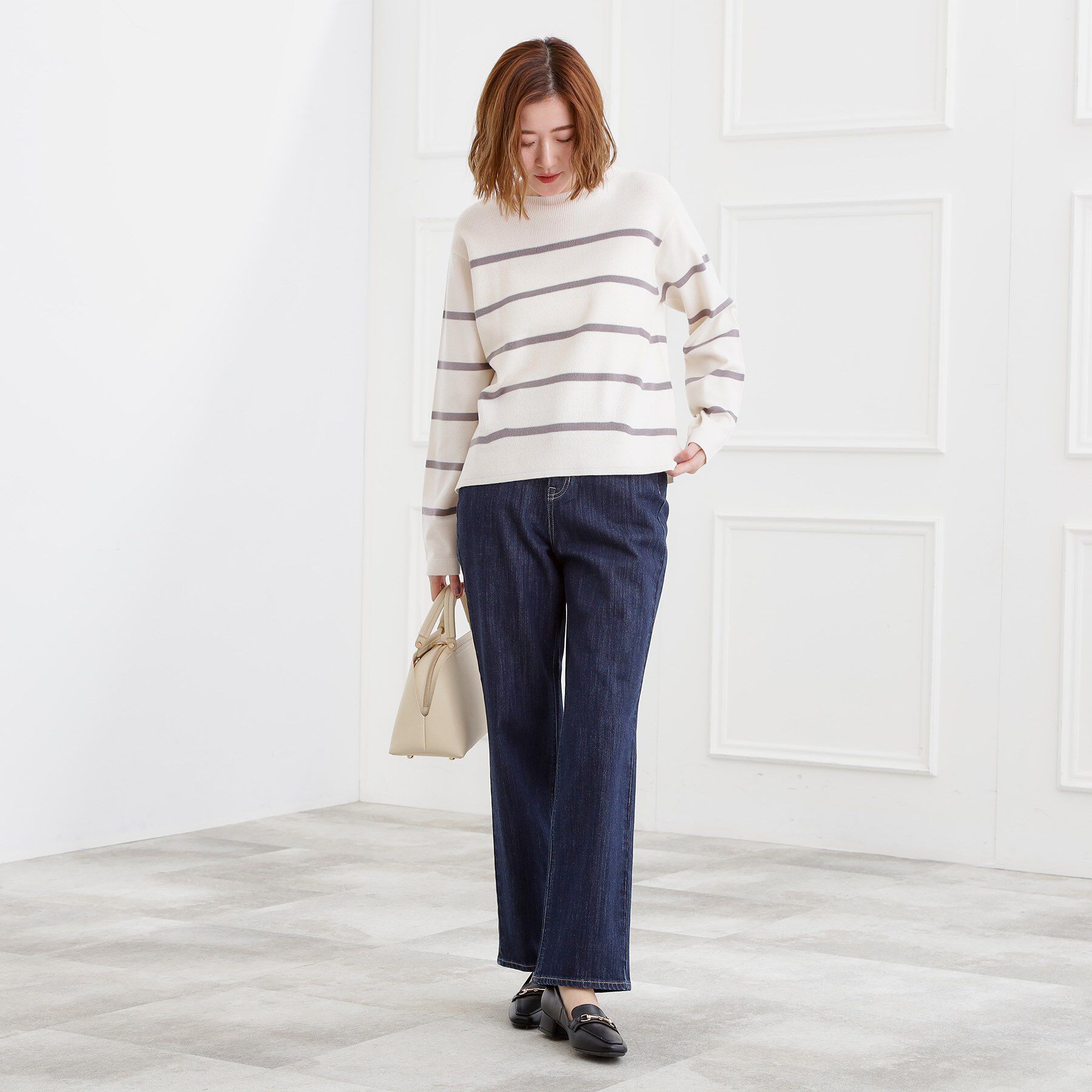 grove「【選べる着丈】大人のためのストレートデニムパンツ」|デニム|