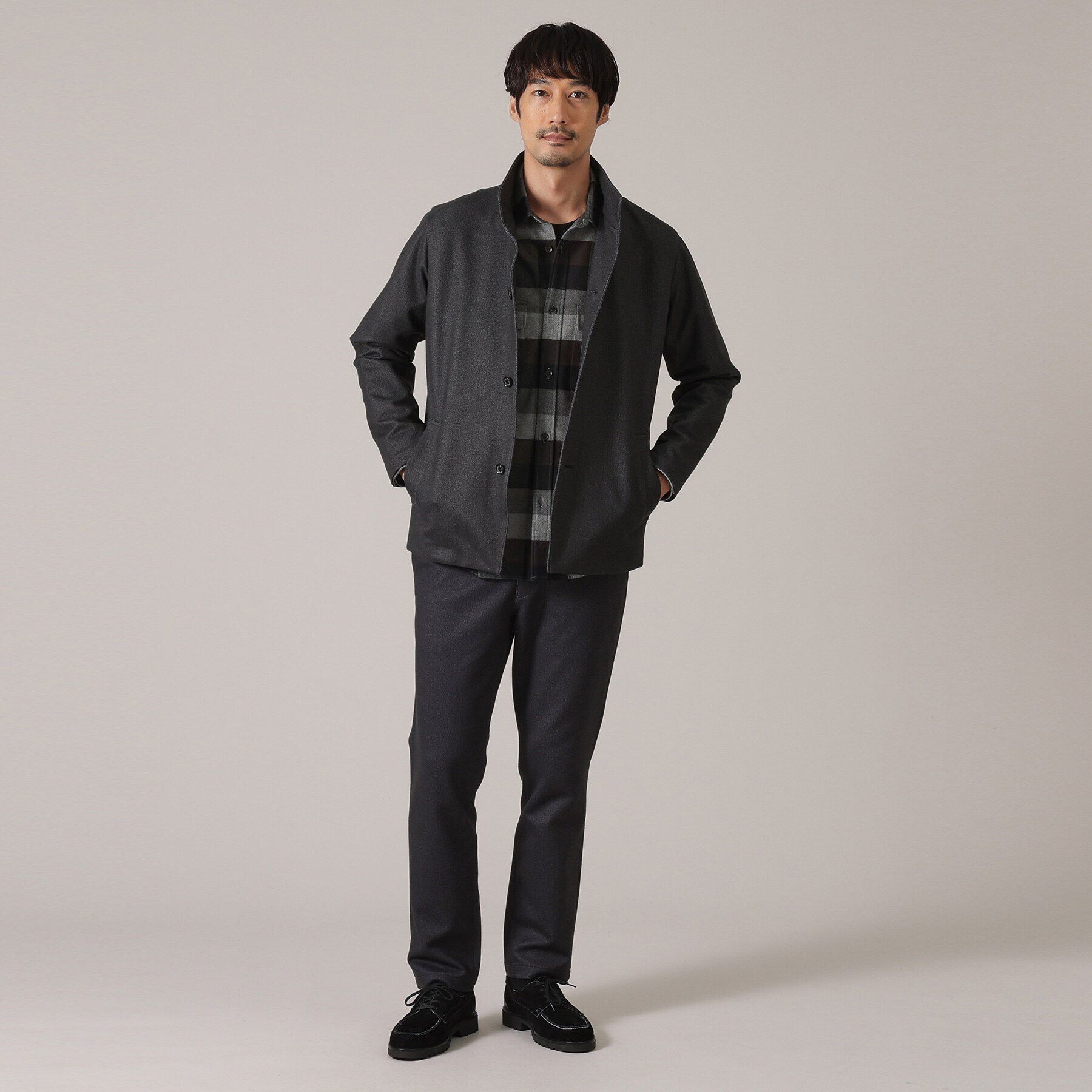 TAKEO KIKUCHI「【DOWN FABRIC】ダウンファブリック スタンドカラーブルゾン」|ブルゾン・スタジャン|