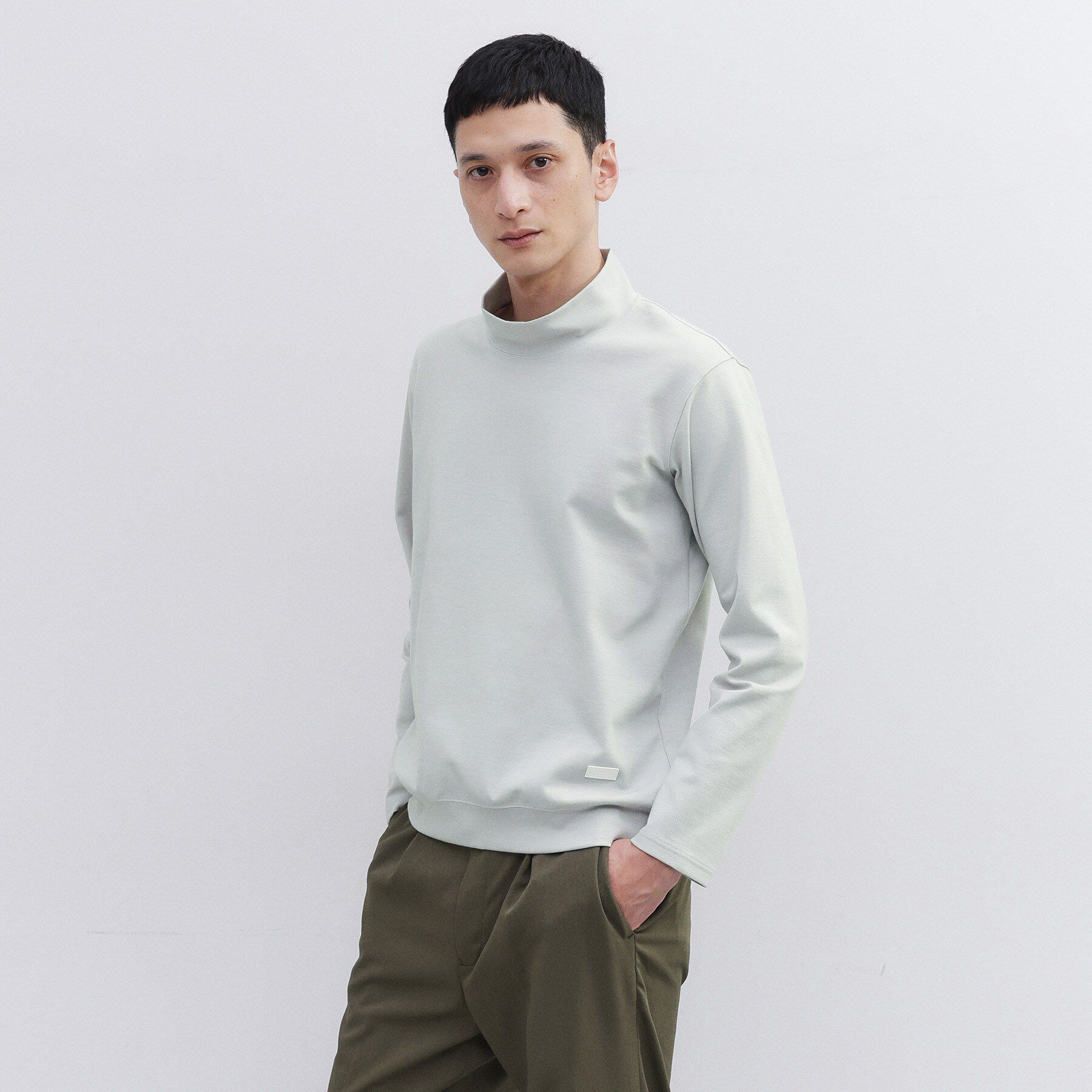 TAKEO KIKUCHI「【Sサイズ～】ウォーム ミラノリブ オフネック プルオーバー」|Tシャツ・カットソー|